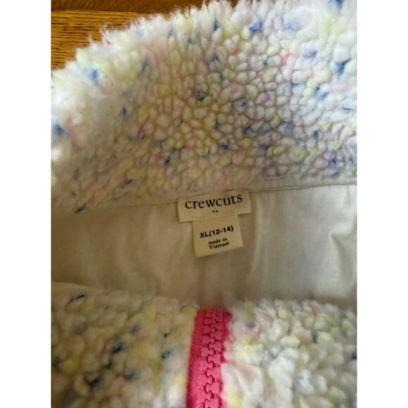 Crewcuts Factory Girls' Sherpa 1/4 Zip Sweatshirt Size 12-14 - Picture 3 of 4